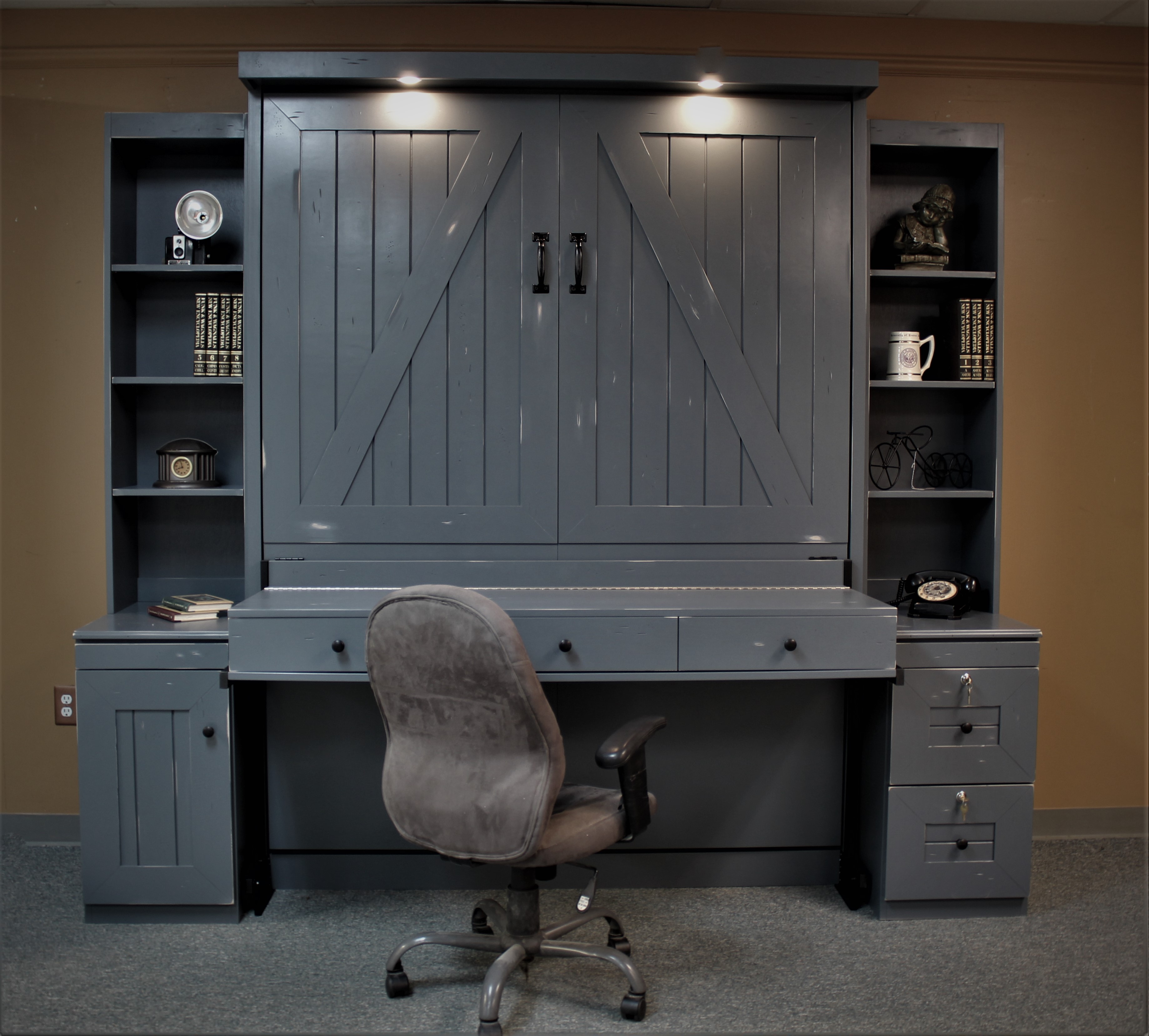 Barn Desk Murphy Wall Bed