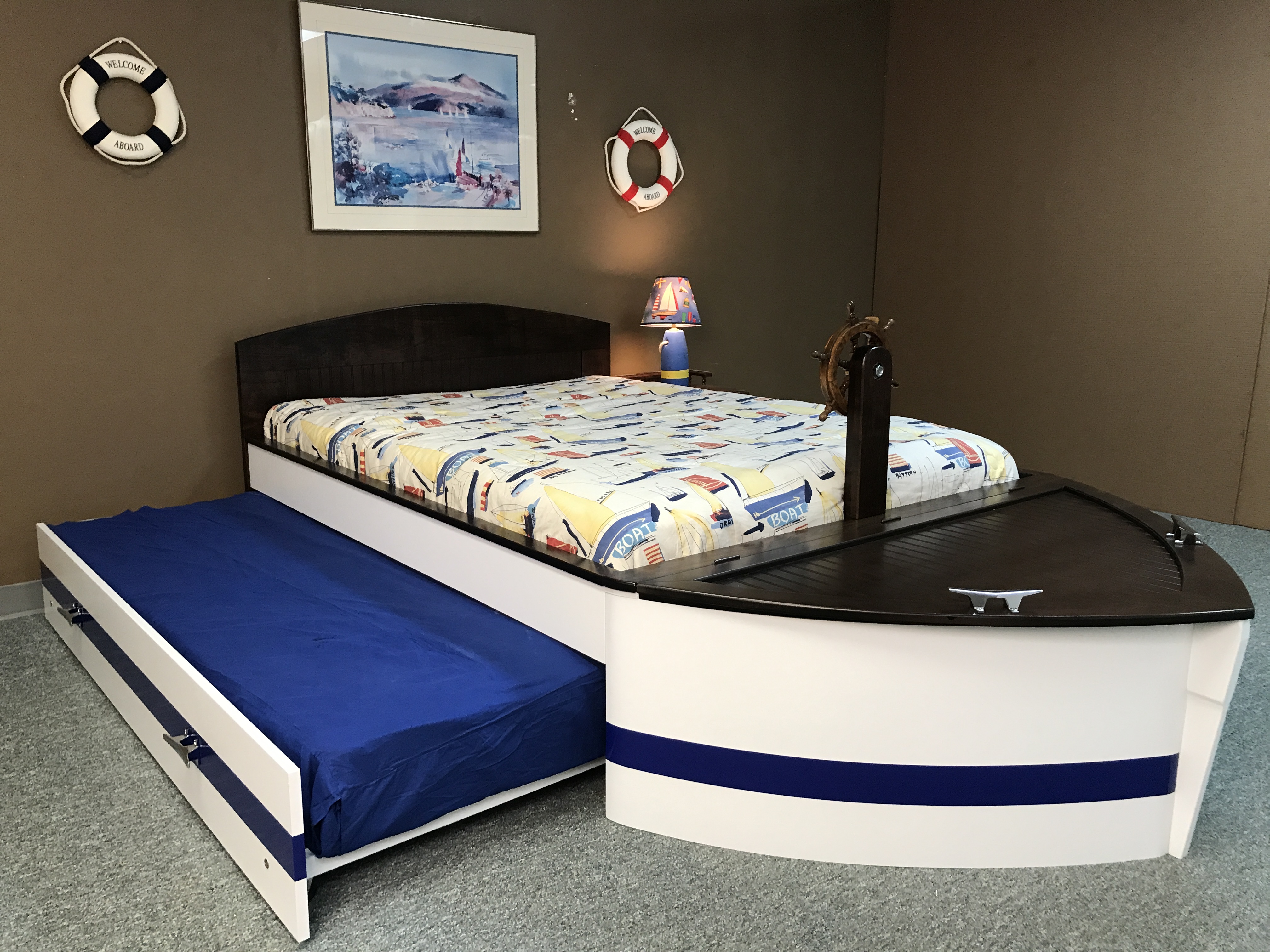 Boat Bed Trundle Open