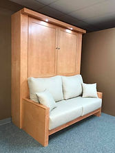 Murphy bed with door front panel