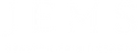 JEMS logo white on transparent background