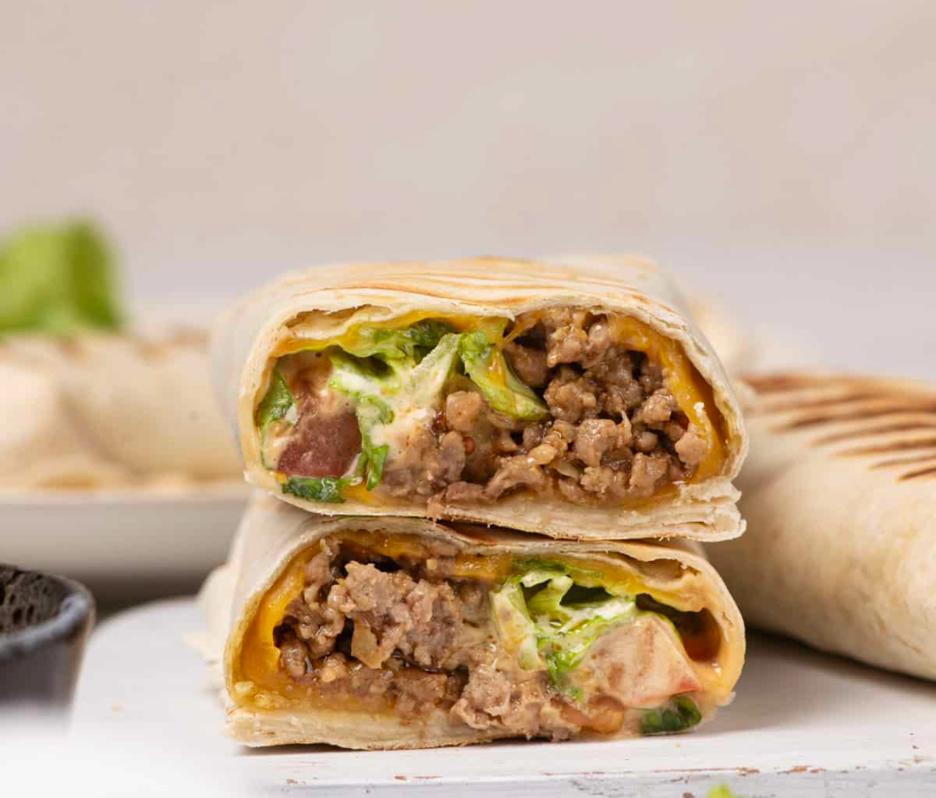 Bacon Cheeseburger Burrito 