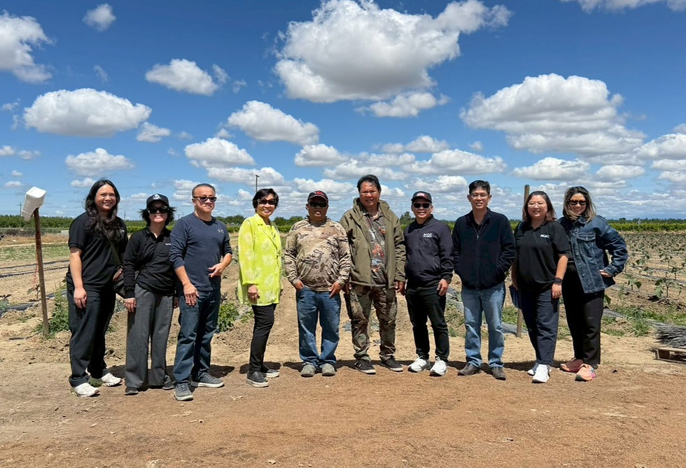 ฝ่ายเกษตรฯ ลอสแอนเจลิส เยี่ยมชมสวนผักเมือง Fresno ศึกษาแนวทางการเพาะปลูกและการจัดการหลังการเก็บเกี่ย