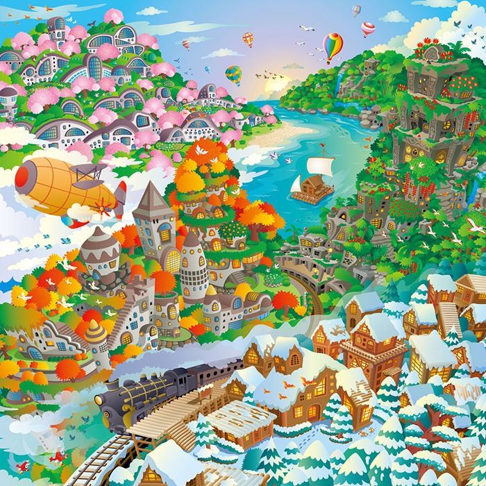 四季の混在する風景