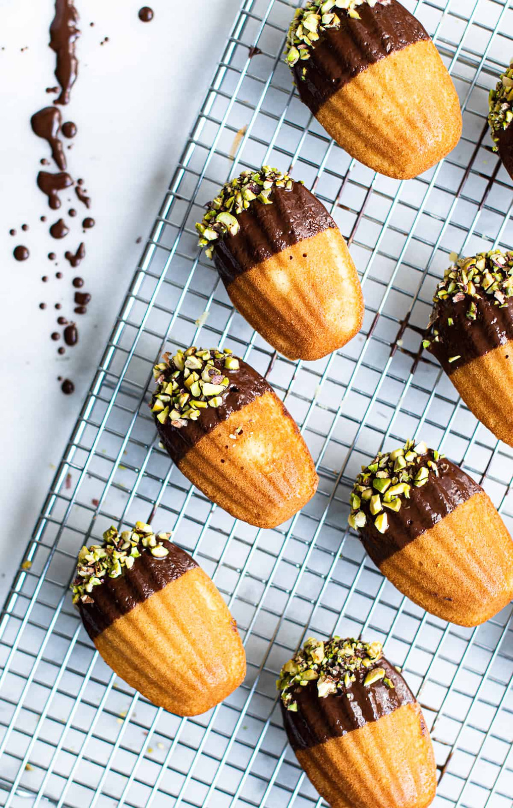 Chocolate Dipped Madeleines