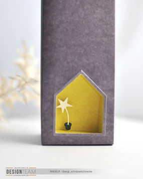 2 Anleitungen für lange Geschenkboxen mit Häuschen