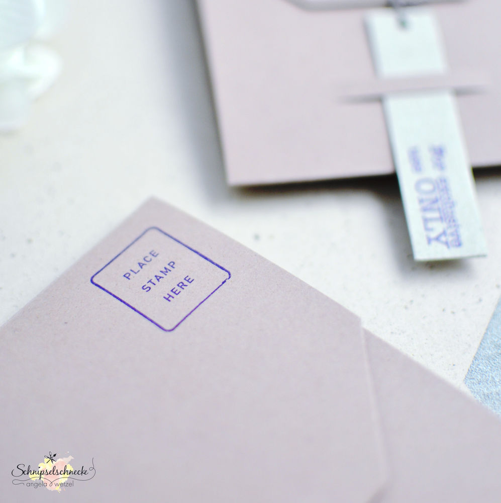 Monats-BlogHop Februar - Ab die Post; Umschläge; Kartenidee