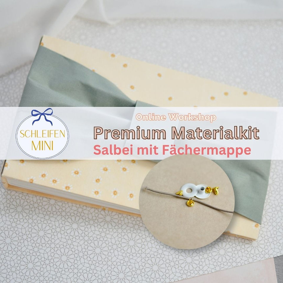 Materialkit Salbei mit Fächermappe