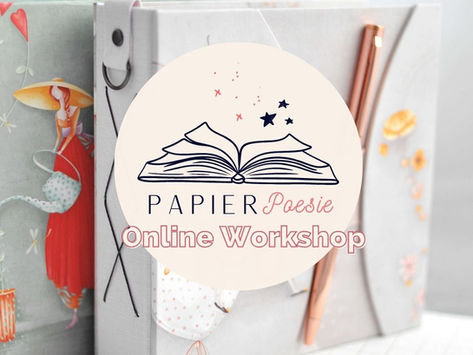 Papierpoesie - Notizbuch zwischen Papier, Poesie und halbrunden Formen