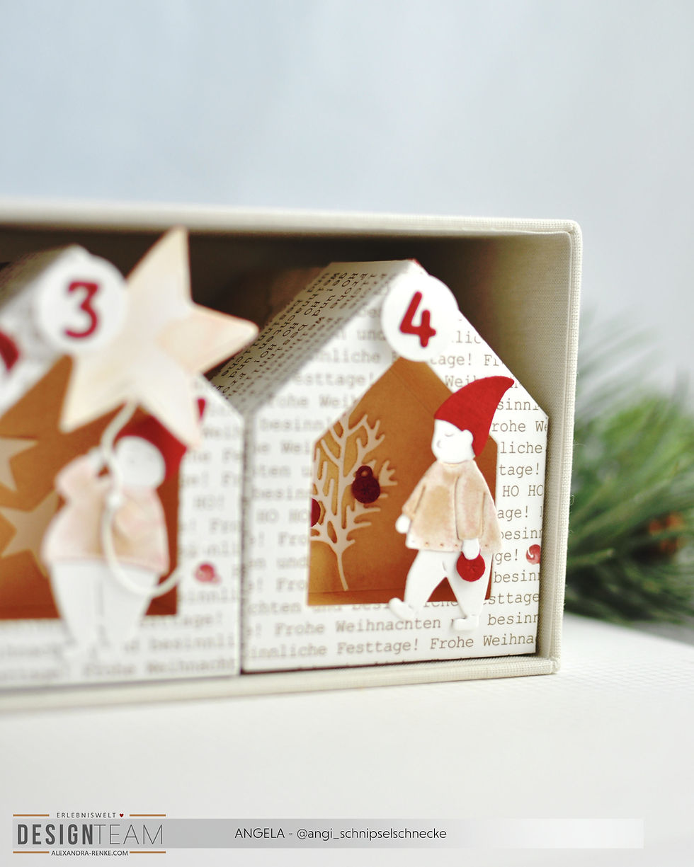 Adventssonntage Hausbox Kalender basteln