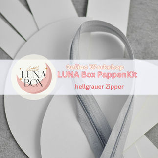 Luna Box PappenKit mit hellgrauem Zipper