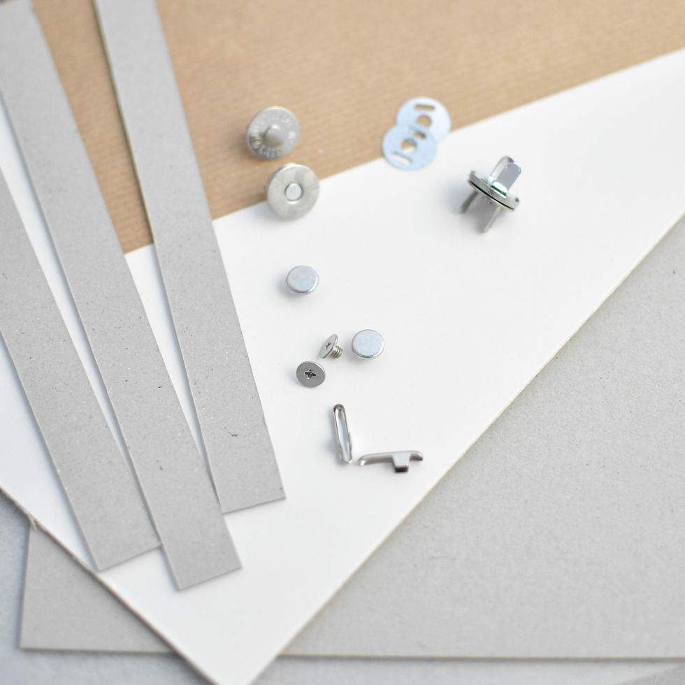Miniaturbild: Premium Pappen-Kit zum Kurs "Madame Zettelwirtschaft" silber