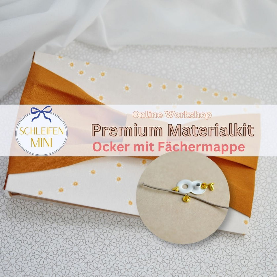 Materialkit Ocker mit Fächermappe