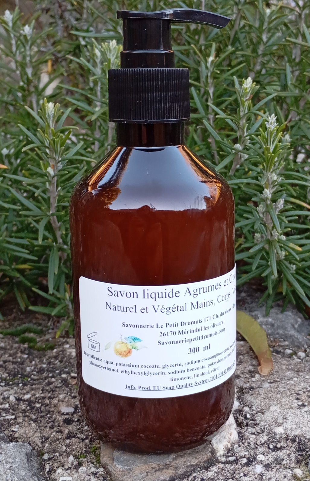 Savon liquide naturel Mains et Corps Agrumes & Girofle