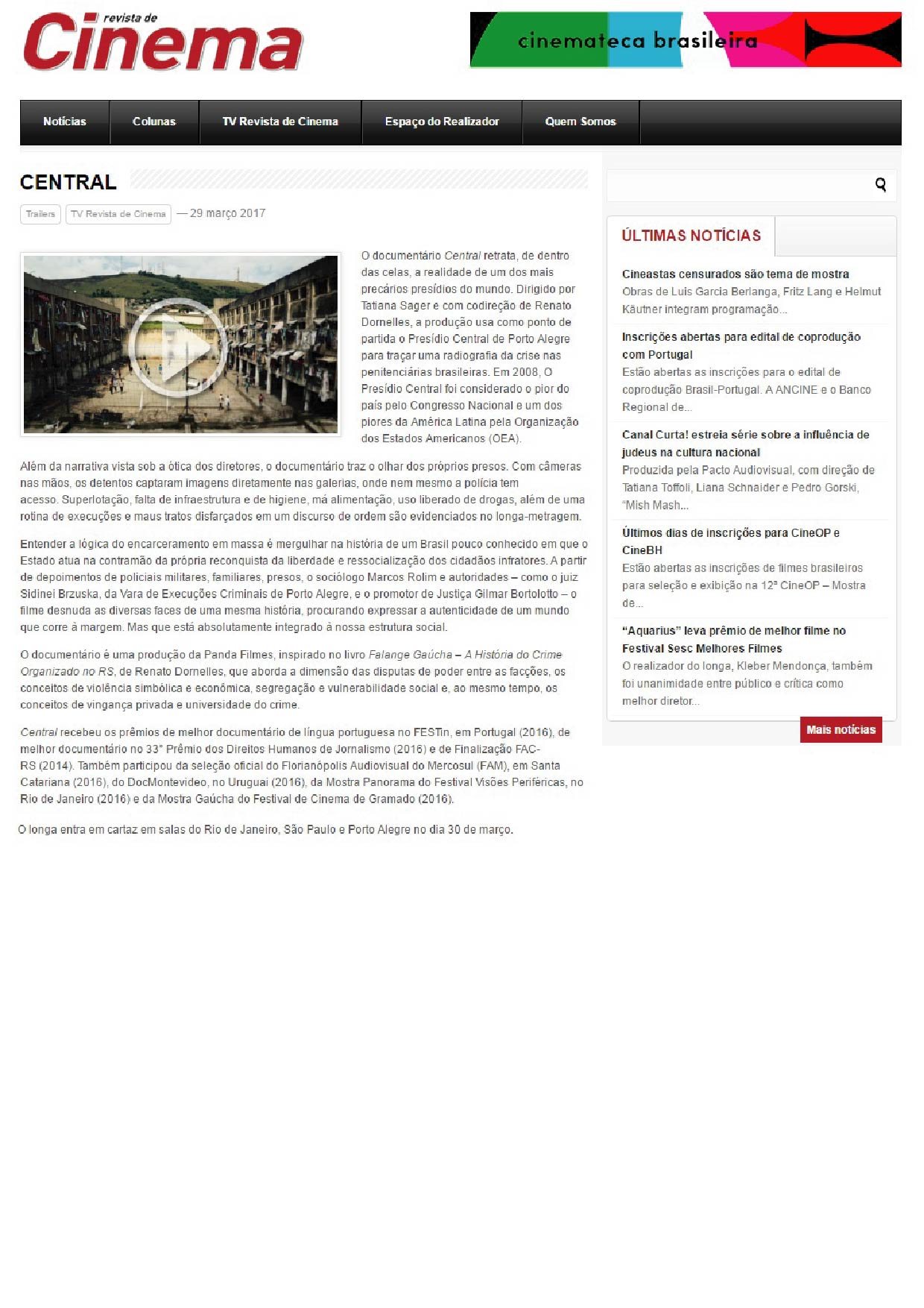 Revista de Cinema |29.03