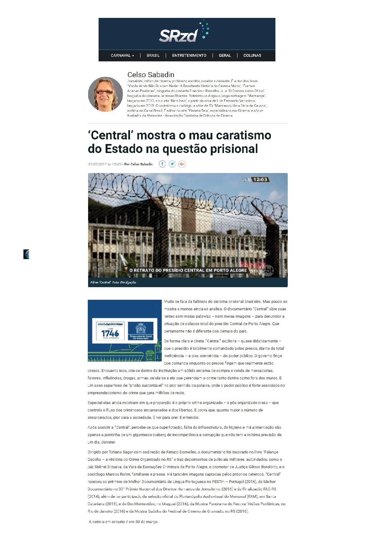 Celso Sabadin | SRZD | 31.03