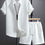 Thumbnail: Homme Men's Solid Color Textured Short Sleeve Shirt And Shorts Set For Summer