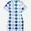 Thumbnail: Young Girl Argyle Print Polo Collar Dress