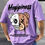 Thumbnail: Manfinity Hypemode Men Summer Casual Cartoon Slogan Print Short Sleeve T-Shirt