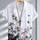 Thumbnail: Men Butterfly And Floral Print Short Sleeve Button Up Graphic Beach Shirt