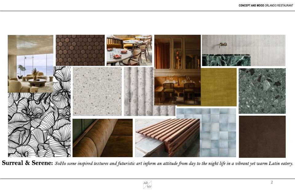 ARNY_OR restaurant conceptual board