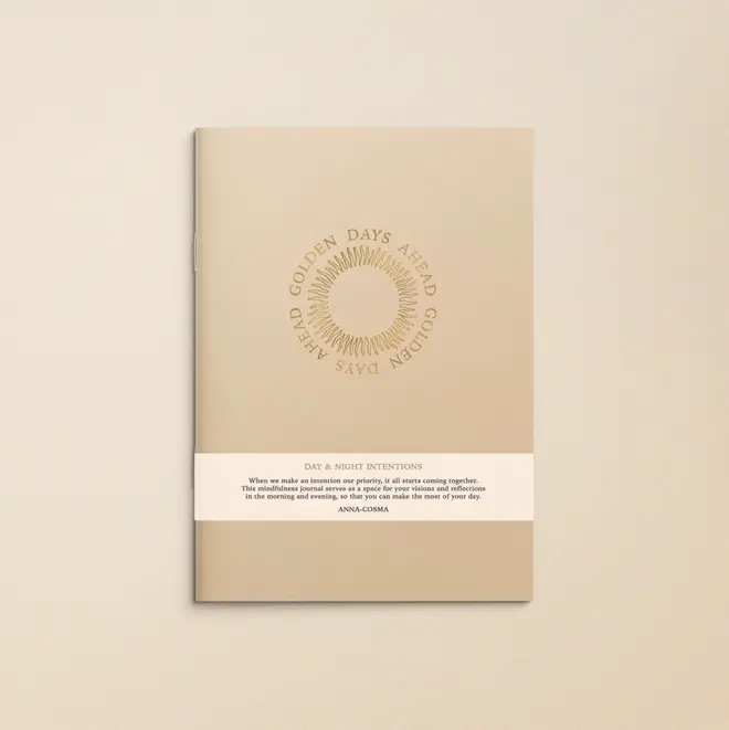 Anna Cosma Cosmic Golden Days Ahead - Day & Night Intentions - Guided Journal