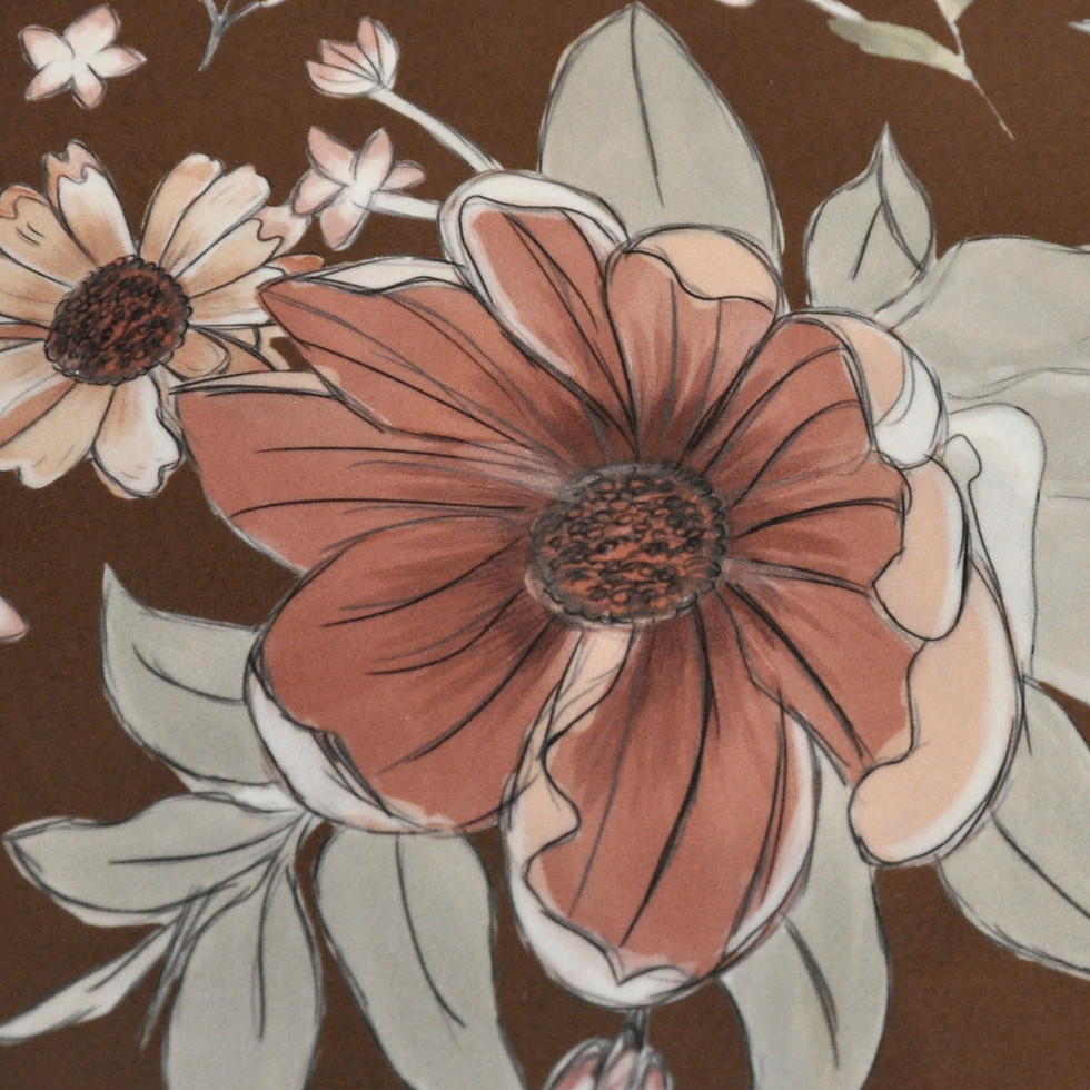 Miniatura: Kwiaty 01 soft velvet 150 cm