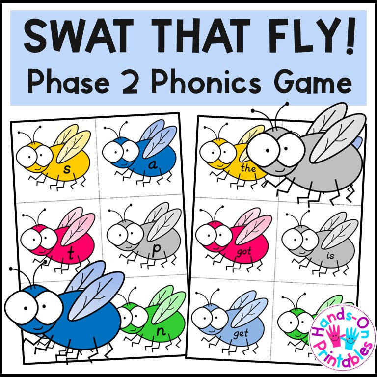 Phase 2 Phonics Swat that Fly Activity