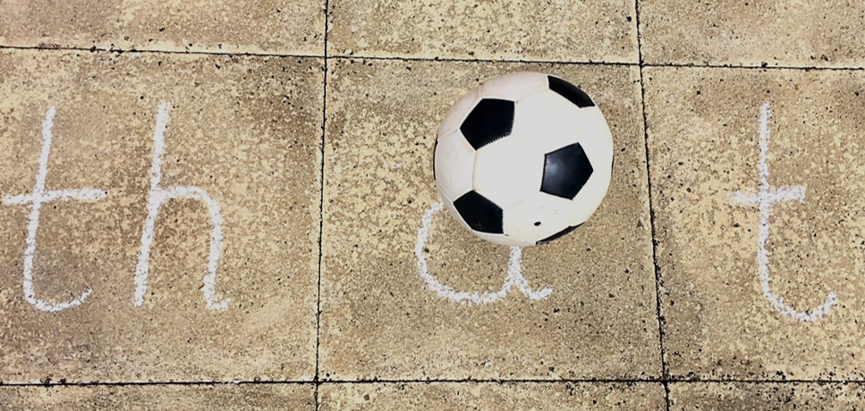 Ball used for blending to read words