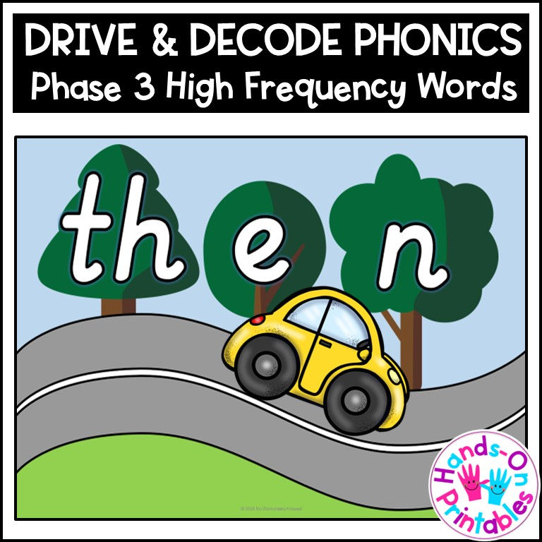 Phase 3 Phonics High Frequency Words Activity