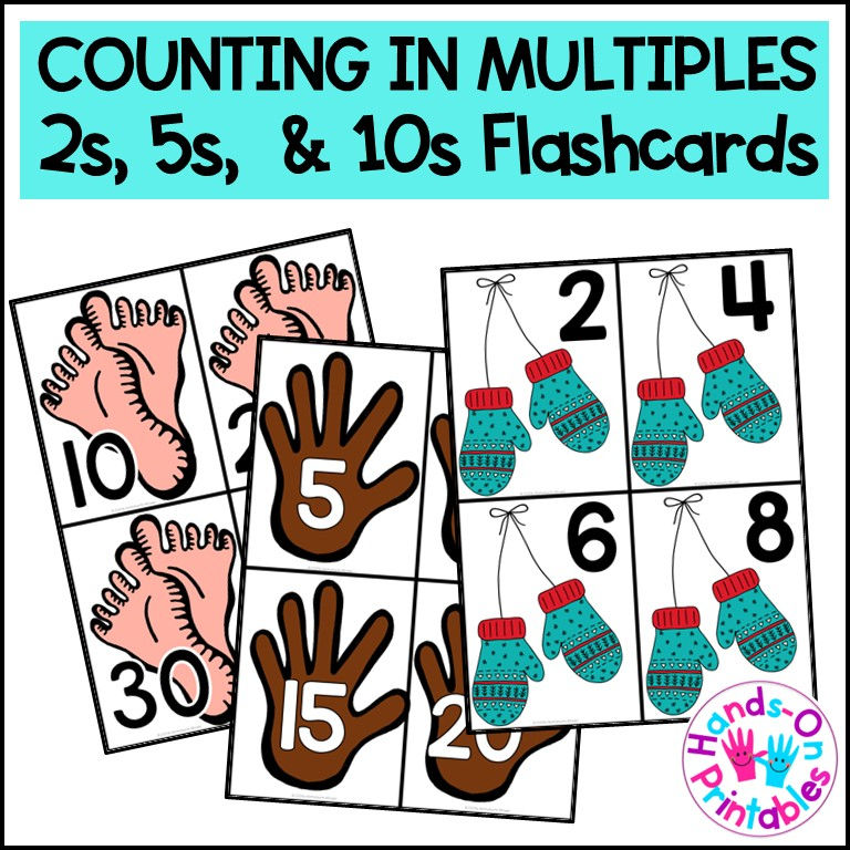 skip counting flash cards