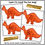 Thumbnail: Dinosaur Counting and Number Formation Peg Cards