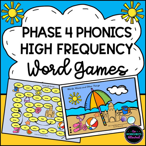 Phase 4 High Frequency Word Games and Activities NoWorksheetsAllowed