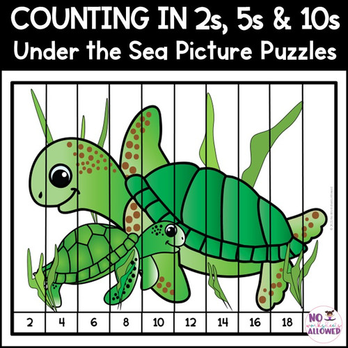 Counting in 2s, 5s and 10s Picture Puzzles | Hands-On Printables