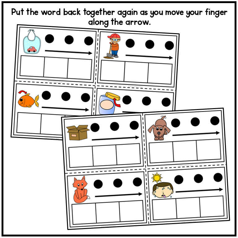 Thumbnail: Short Vowel CVC Segment and Spell Cards