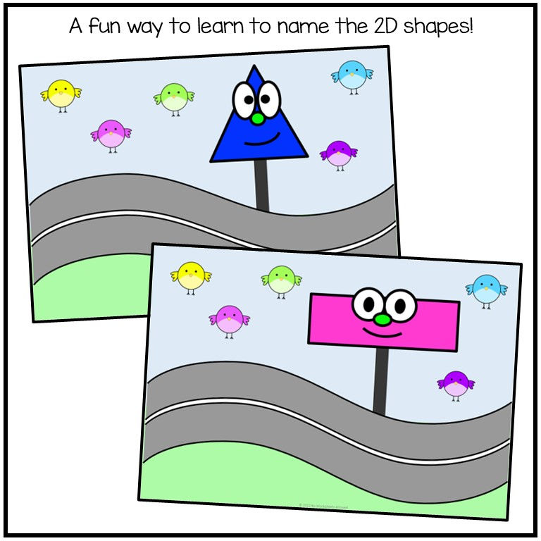 Thumbnail: Drive and Learn 2D Shapes Activity