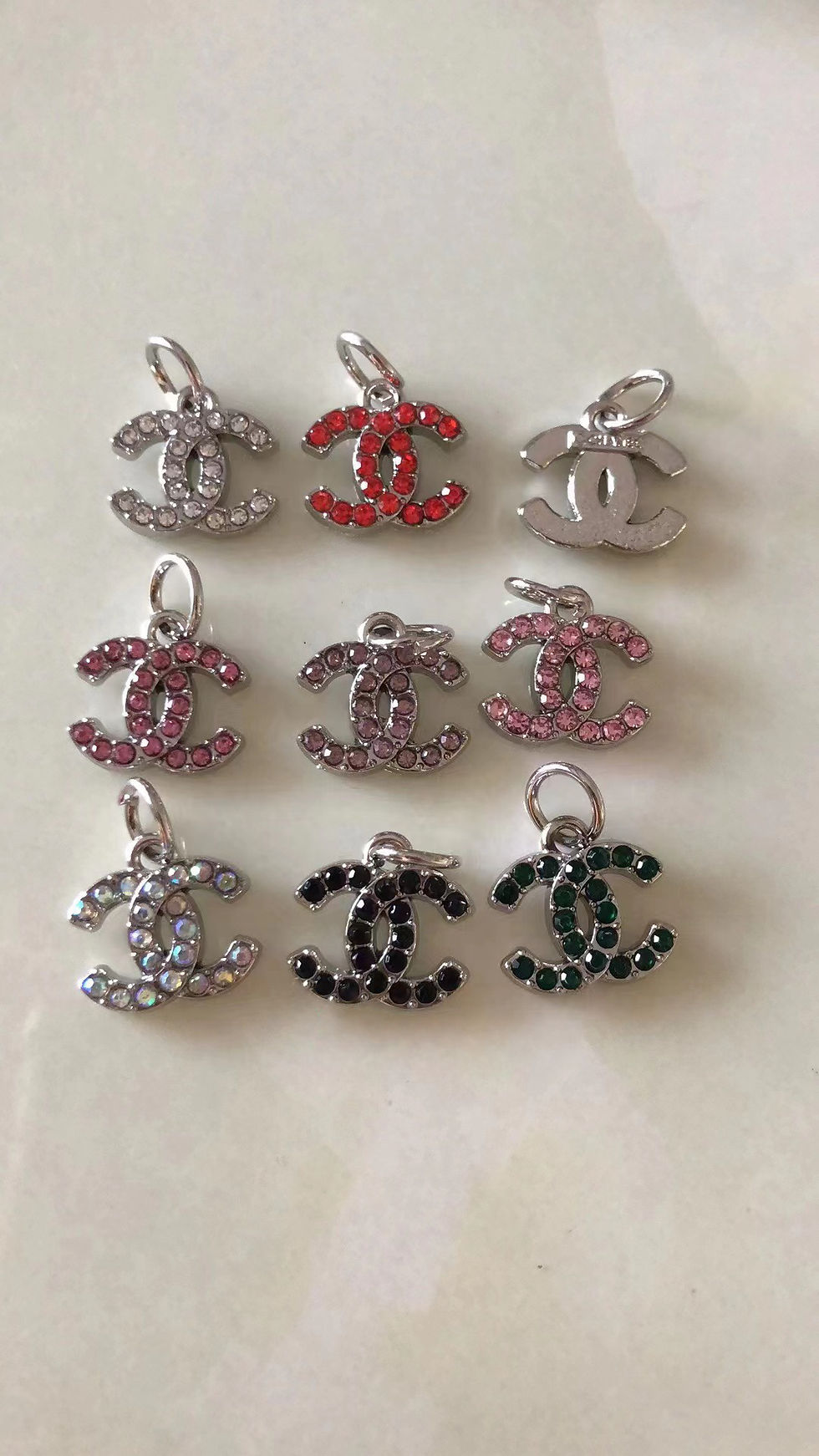 Thumbnail: Mini Chanel Buttons and pendants, 14mm, CHM01B