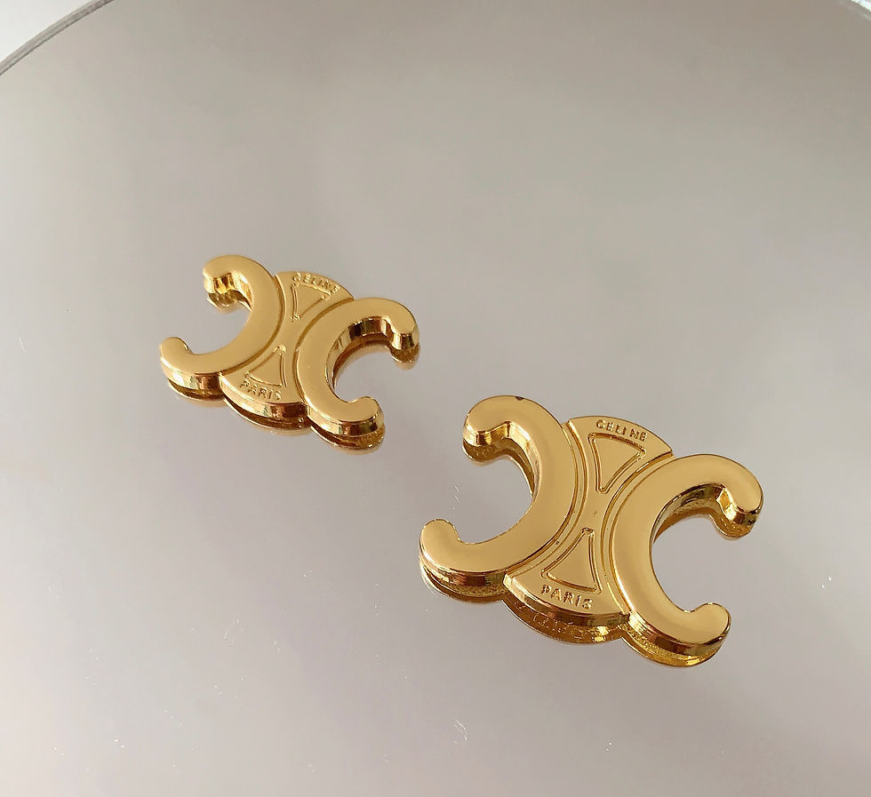 Thumbnail: 10pcs Celine flat button, 22mm/29mm