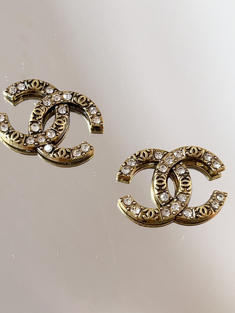 Thumbnail: 10pcs Chanel Flat Buttons, 26*18mm