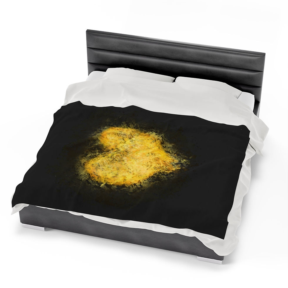Thumbnail: Hearts Blanket - Black