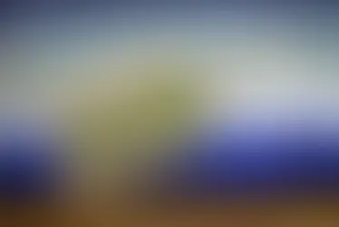 Folded blue tone fabric