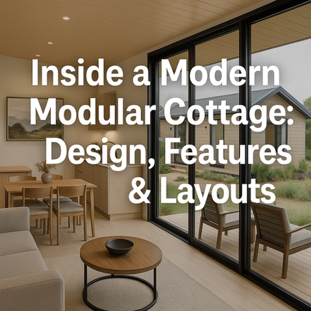🛋️ Inside a Modern Modular Cottage: Design, Features & Layouts