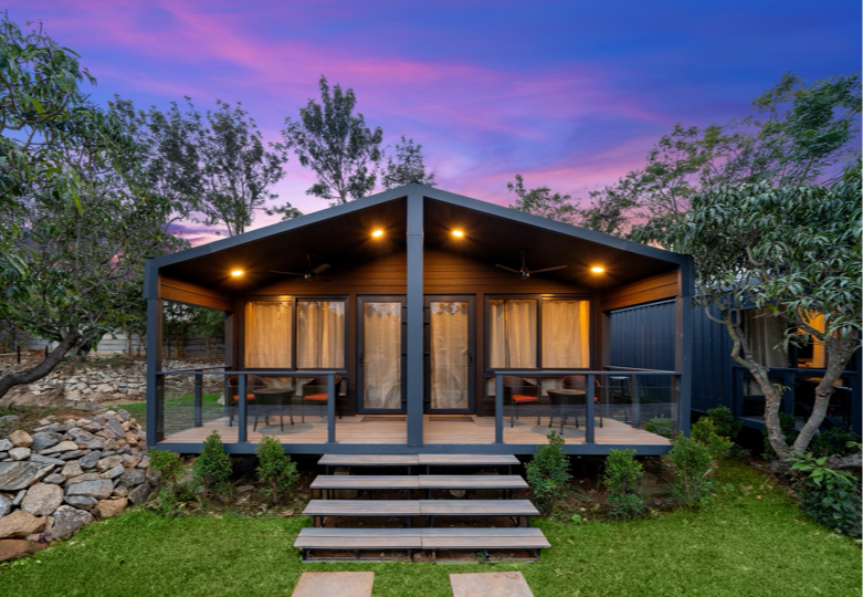 Twin Room Prefab Cottage for resorts