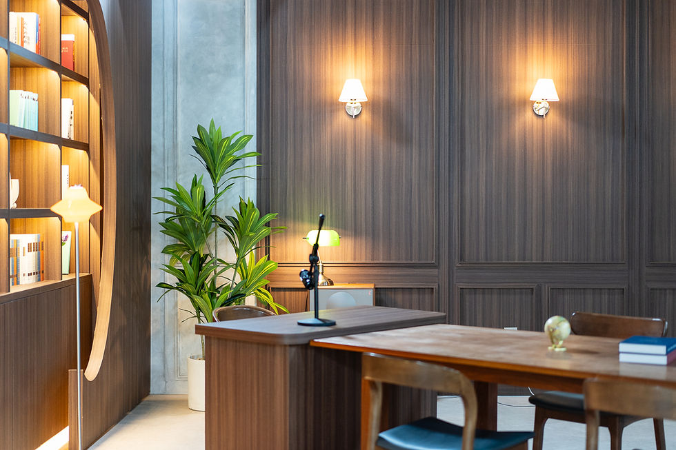 8인 원목 책상과의 매치