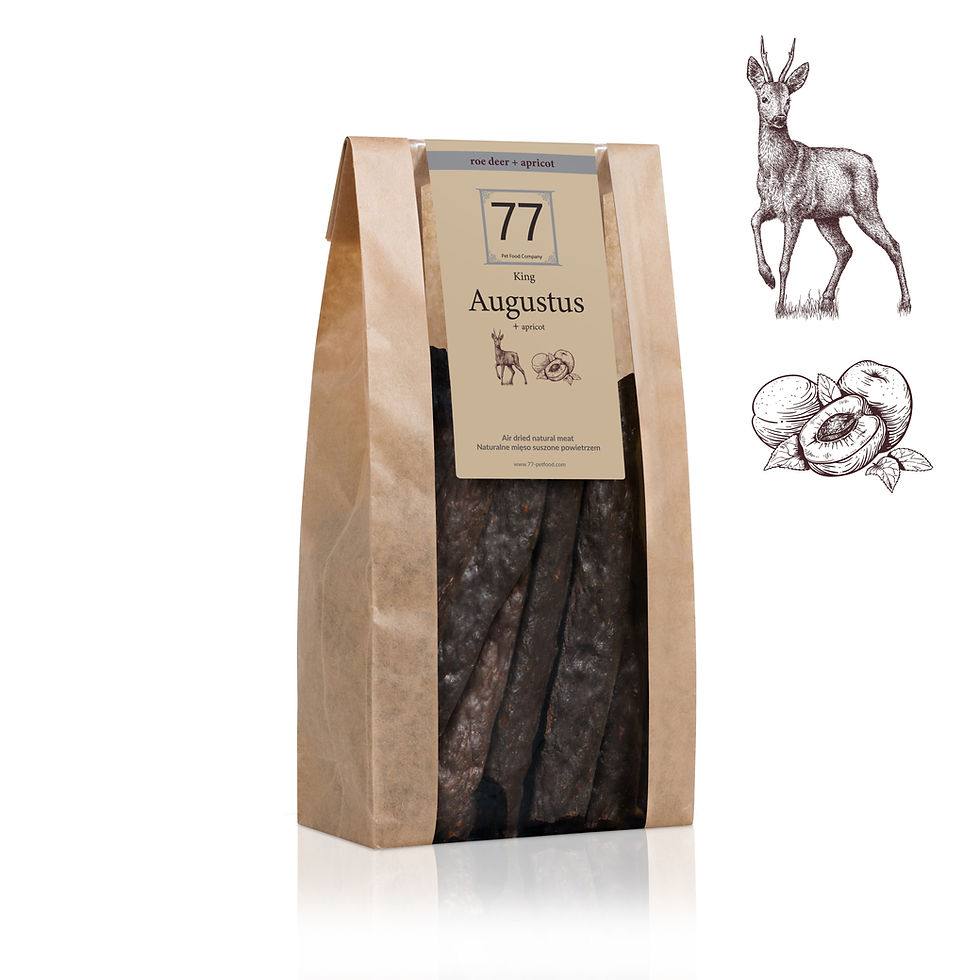 Thumbnail: Augustus + Stripes of dried venison with apricot