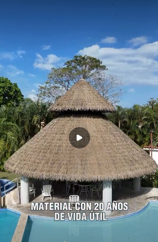 proyecto para hotel en panamá techos en palma o cana sintetica y madera inmunizada