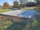 24x24 gravel pad-treated wood retaining wall-godfrey.jpeg