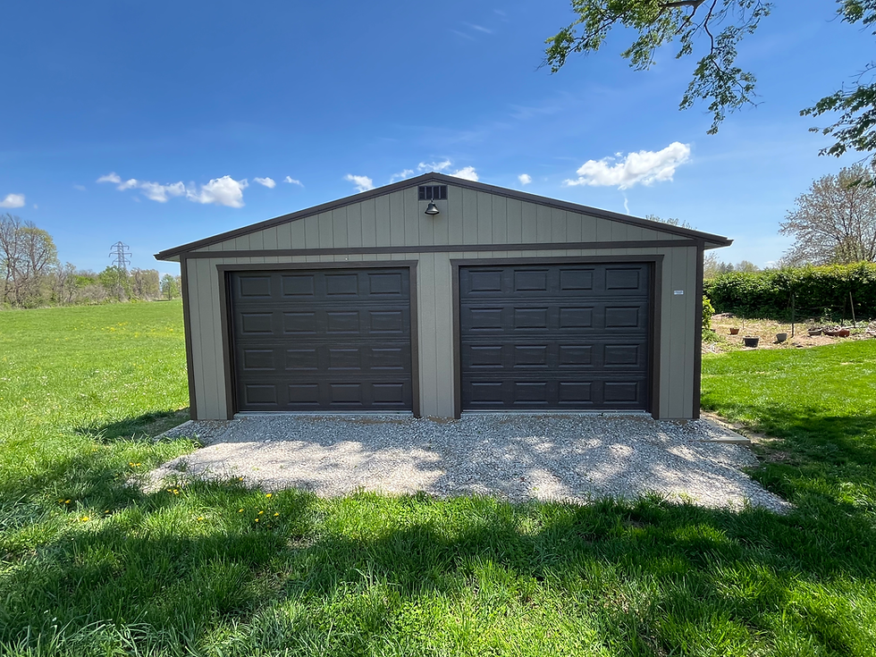 24x24 Custom Portable Double Wide Garage-Portable Garages