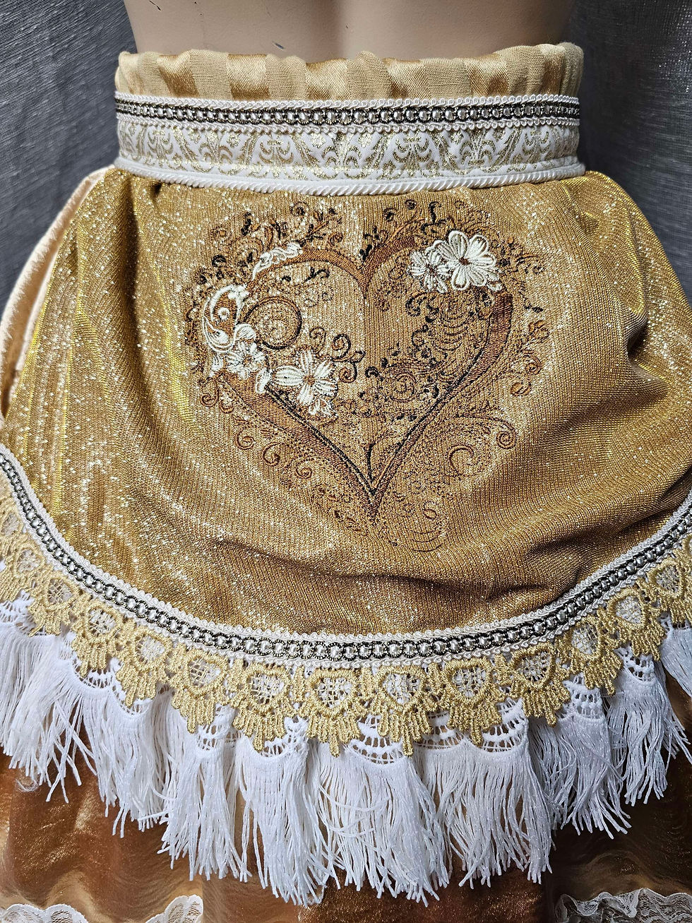 Thumbnail:  Heart of  Gold Hooded Bustle 