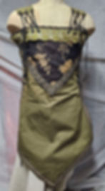 Thumbnail: Black and Green Apron Dress