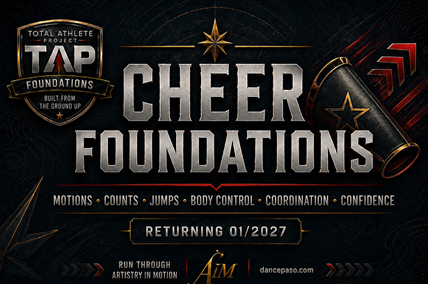 TAP Cheer Foundations program graphic